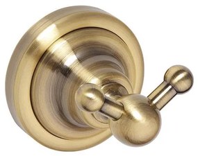 Dvojitý háčik 6,5x6,5 cm bronzový