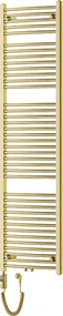 Mexen Ares, elektrické vykurovacie teleso 1800x500 mm + vykurovacia tyč 900 W, zlatá lesklá, W102-1800-500-2900-50