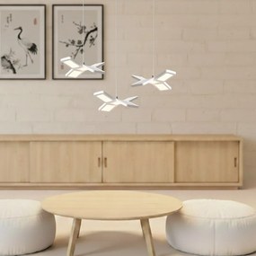 Závesné LED svietidlo Pixels, 3x LED 75w, 4000k, w