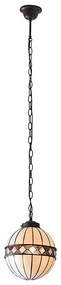 Endon 67044 - Závesný luster na reťazi Tiffany FARGO 1xE14/40W/230V priemer 25,5 cm