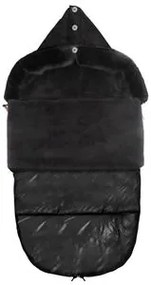 Spací vak s kožušinou na sánky SPRINGOS SB0044 - čierny