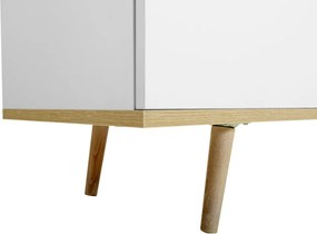 Široká komoda Göteborg, biela/dub sonoma