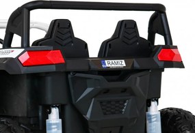 Ramiz Buggy ATV Racing pre 2 deti Biela + pohon 4x4 + diaľkové ovládanie + pomalý štart + MP3 LED