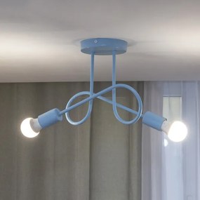 Prisadený luster OXFORD 2xE27/15W/230V modrá
