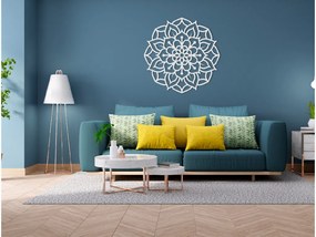 drevko Drevená mandala na stenu Rozkvit Rozmer obrazu: 44,5 x 44,5 cm, Farba dekorácie: Čierna