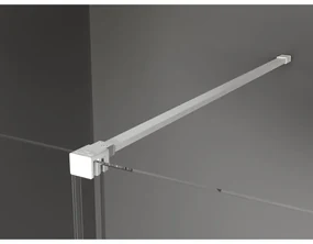 Mexen Velar, sprchový kút s posuvnými dverami 130 x 90 cm, 8mm sklo námraza, biela matná, 871-130-090-31-20
