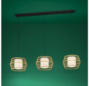 Eglo 390234 - Luster na lanku MONTERROSO 3xE27/40W/230V bambus