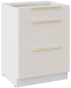 Kuchynská Skrinka Nicea 60D 3S BB pieskovo béžová