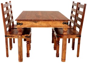 furniture-nabytek.cz - Jídelní set pro 4 osoby Jali z indického masivu palisandr