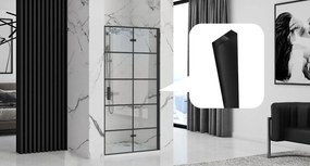 Rea - MOLIER rozširovací profil pre sprchové dvere 190cm, čierna, REA-K6000