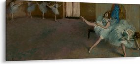 Obraz - Edgar Degas, Before the Ballet, reprodukcia (120x50 cm)