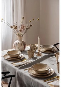 Béžová kameninová jedálenská súprava 16 ks Glosia - Bonami Selection