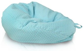 Sedací vak SAKO Meander biely / modrý