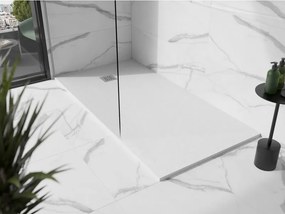Mexen Stone+, obdĺžniková vanička z minerálneho kompozitu 200 x 90 cm, biela, 44109020
