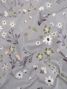 Saténové obliečky - Vanessa sivá