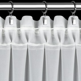 VIANOČNÁ ZÁCLONA NA PÁSKE FLAKE 350X160 CM BIELA