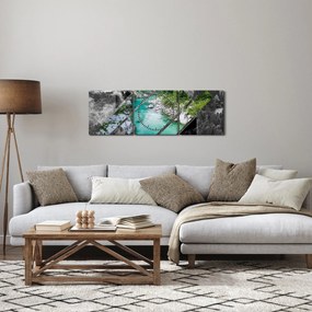 Obraz - Divoká príroda (s hodinami) (90x30 cm)