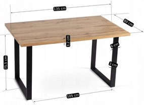 PROXIMA.store - Moderný jedálenský stôl GLOS