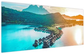 Obraz - Bora Bora (120x50 cm)