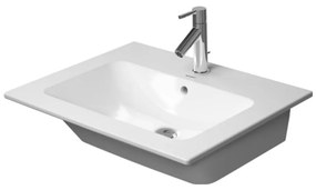 Duravit ME by Starck - Umývadlo do nábytku 630x490 mm, s prepadom, biela 2336630000