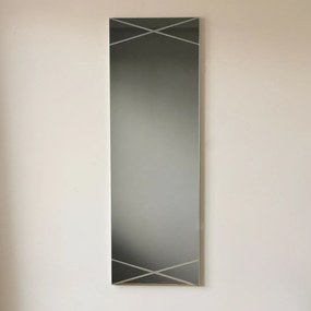 Strieborné zrkadlo 35 x 105 cm