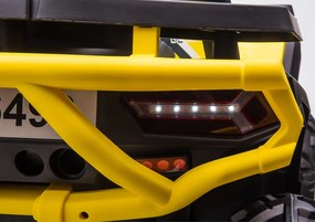 LEAN CARS Elektrická štvorkolka XMX607 LED MP3 žltá