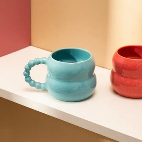 Hrnček BUBBLE BEADS tyrkysový 727368 300 ml