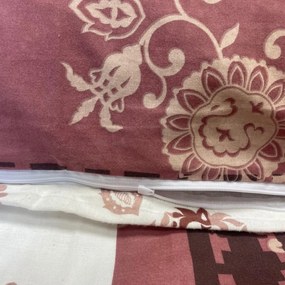 Obliečky flanelové Carmela ružová 200x140cm+90x70cm TiaHome