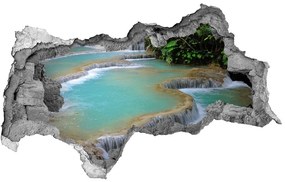 Nálepka fototapeta 3D výhľad Vodopád v lese nd-b-60896180