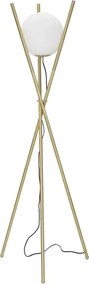 Stojacia lampa Glamy 155 cm biela/zlatá