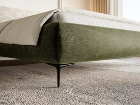 Manželská posteľ 140 cm Rirri 140B (s roštom) (olivová + čierna). Vlastná spoľahlivá doprava až k Vám domov. 1099853