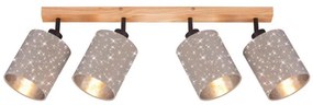 Briloner 2078-041 - Bodové svietidlo SPOTLIGHT 4xE27/25W/230V béžová