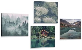 Set obrazov čarovná príroda - 4x 40x40