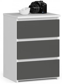 Nočný stolík CL3/40 biely / sivý