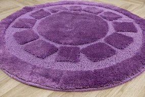 Kúpeľňový koberček Ocean fialový kruh