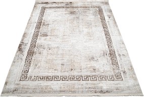 Béžový obdĺžnikový koberec Sahara – teplý odtieň do domova Rozmer: 80x150 cm