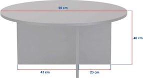 Konferenčný stolík Soli (tmavé drevo). Akcia -18%. Vlastná spoľahlivá doprava až k Vám domov. 1145586