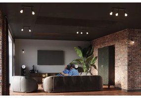 Sollux SL.1121 - Bodové svietidlo FORNES 2xE27/60W/230V čierna