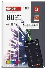 Vánoční LED řetěz GOSMART 8 m RGB s chytrými funkcemi