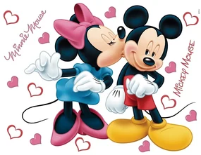 AG Art Samolepiaca dekorácia Minnie a Mickey, 42,5 x 65 cm