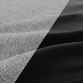 Trojmiestna rozkladacia sedačka FORESTA sivá / čierna