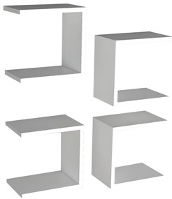 Polička Base White, 4 ks