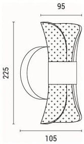 LED Nástenné svietidlo LED/8W/230V 3000K