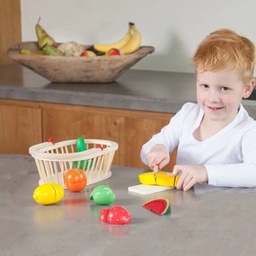 Súprava krájania - košík s ovocím