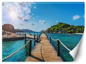 Gario Fototapeta Dovolenka na tropickom ostrove, palmy Materiál: Vliesová, Rozmery: 100 x 70 cm