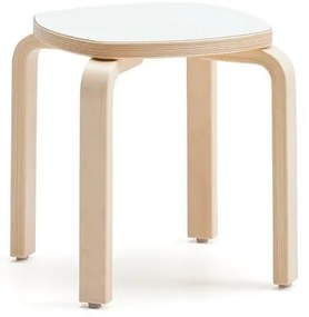 Detská stolička VIDE, laminát - biela, výška 350 mm
