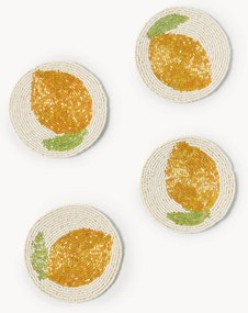 Podložky pod poháre Lemon, 4 ks