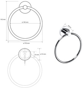 Sapho Sapho, X-ROUND E kruh, chróm, XR411