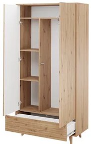 Šatníková skriňa Treksona 2D1SZ (dub artisan) . Vlastná spoľahlivá doprava až k Vám domov. 1105833