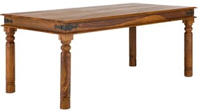 furniture-nabytek.cz - Masivní jídelní stůl Merlin z palisandru, lakovaný, hnědý – 120×80 cm